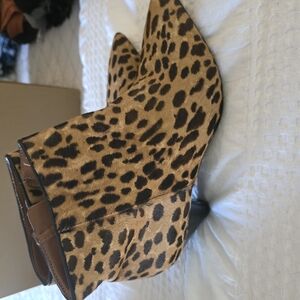 Leopard Print Ankle Boots